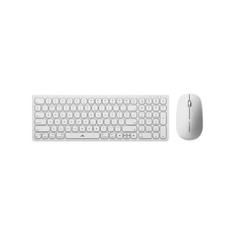 Teclado Alogic Echelon Compact USB-C BT alemão + rato branco - Teclado - USB Type-C - Teclado - USB Type-C