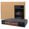 Switch de rede QOLTEC Gigabit Ethernet PoE 24xRJ45 2xSFP