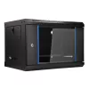 EXTRALINK LITE 6U 530X400 Armário de rack de parede preto com prateleira