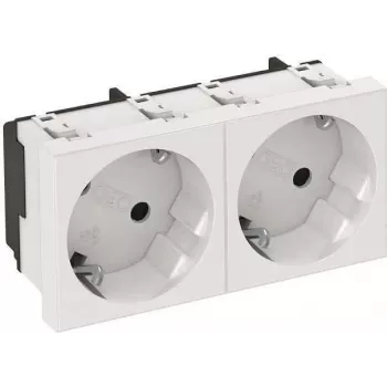 Tomada OBO STD-D3S RW2 33° 2 tomadas com contacto de proteção 6120103 1 (6120103)