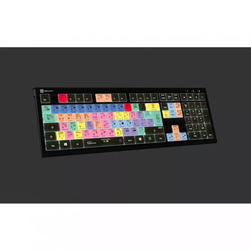 Logickeyboard Adobe Premiere Pro CC ASTRA 2 Teclado retroiluminado Alemão (LKB-PPROCC-A2PC-DE)