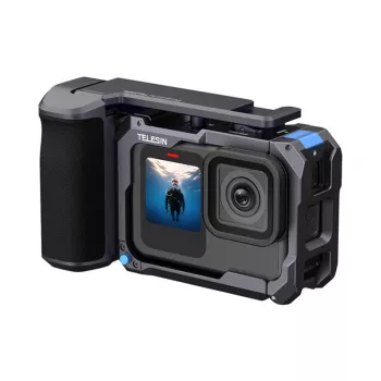 Kit Telesin StreetGrip para GoPro Hero 9–13 com gaiola, suportes e acessórios