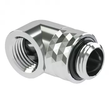 Adaptador Barrow TDWT90-V2.5 S — rotativo G1/4 polegadas rosca macho para G1/4 polegadas rosca fêmea, prateado