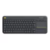 Logitech Wireless Touch Keyboard K400 Plus Mini QWERTZ preto