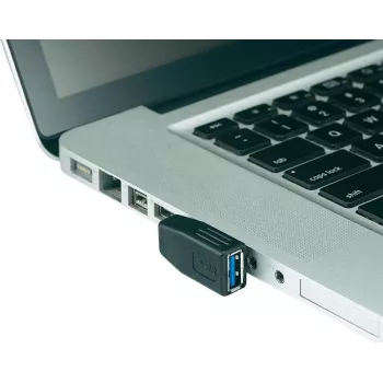 Adaptador USB 3.0 em ângulo Renkforce 29039C104R macho A para fêmea A 90°