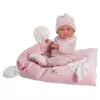 Boneca 73860 boneca bebé Nica sobre manta rosa 38 cm Llorens