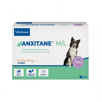 VIRBAC ANXITANE apoio ao stress para cães, caixa com 30 comprimidos