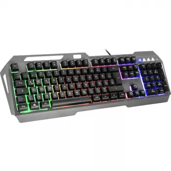 Teclado gaming Speedlink LUNERA. Metal Rainbow. Preto retail