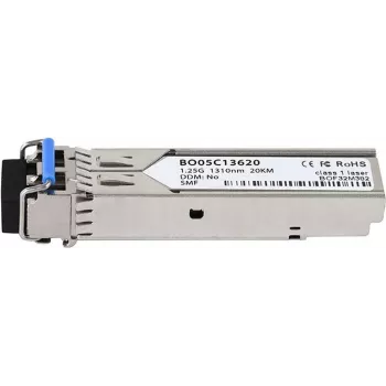 Transceptor SFP de fibra ótica CBO SFP-1G-LX-20KM-MR-BO, 1,25 Gbit/s, LC, monomodo, 20 km