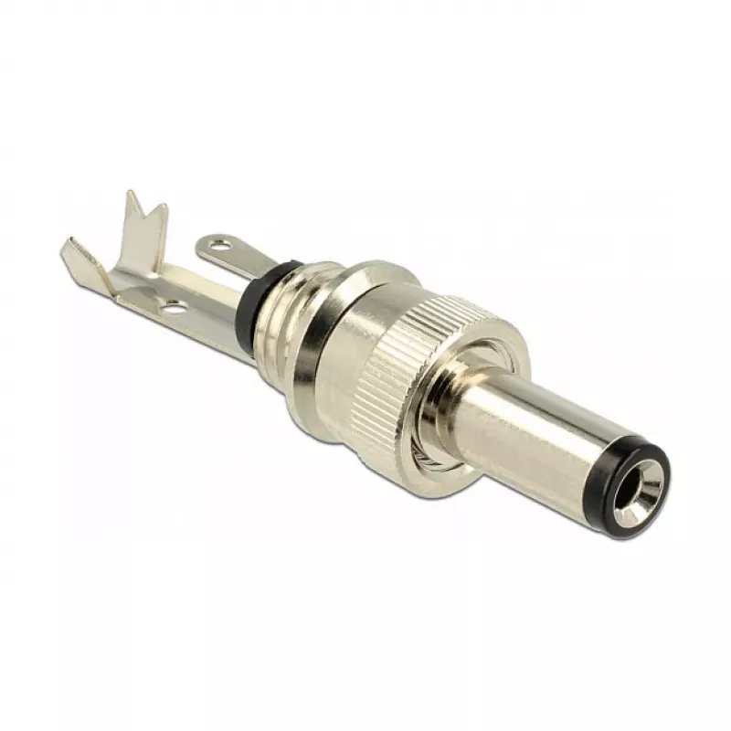 DeLOCK 89915 ficha DC 5,5 x 2,1 mm, 12 mm, para soldar, 2 A