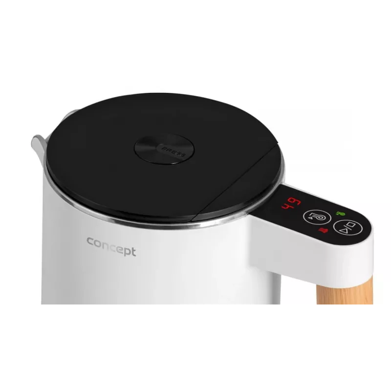 Chaleira elétrica em aço inoxidável branca 1,5 l Salt & Pepper Concept RK3300