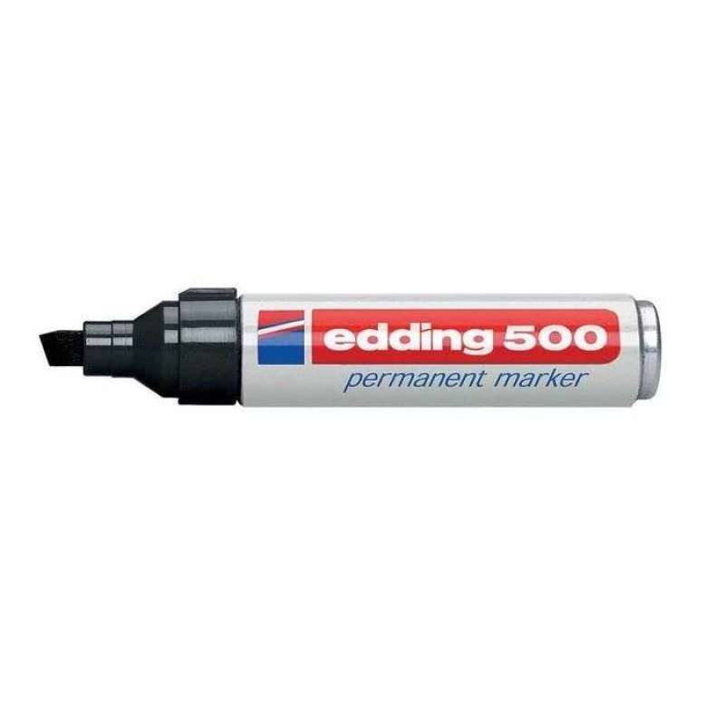 Marcador permanente Edding 500 preto 10 unid.