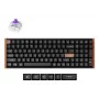Teclado mecânico magnético Keychron K4H-F1 — formato 96%, QWERTY, USB + RF Wireless + Bluetooth, 100 teclas, RGB, preto
