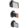 Conector de fio ShiverPeaks BS14-19003 USB Micro-B USB-C 8 pinos preto prateado