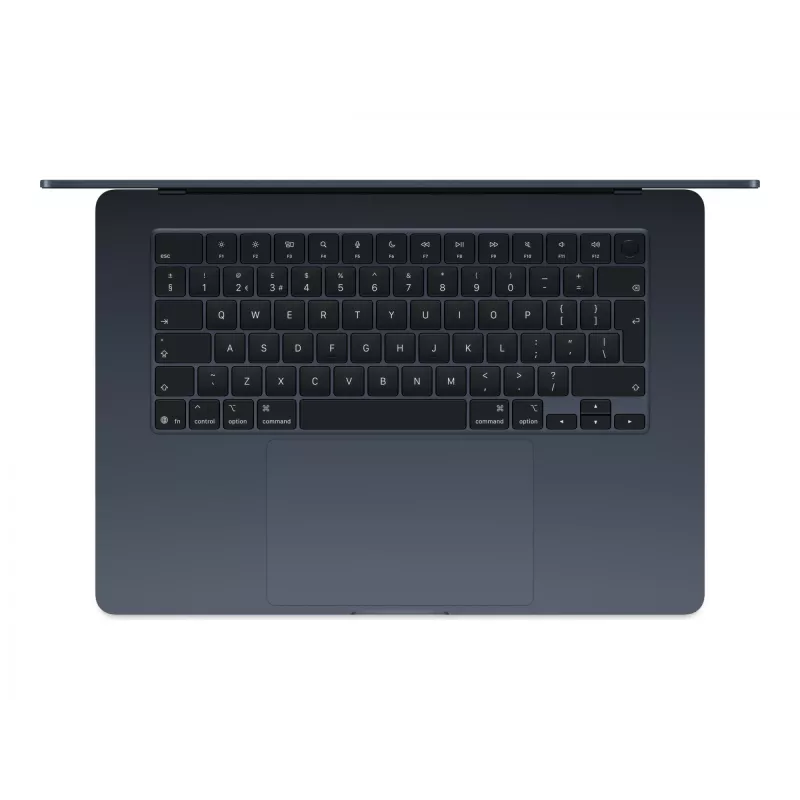 MacBook Air 15, meia-noite, M4 (10-CPU/10-GPU), 16 GB, 256 GB, alemão, fonte de alimentação 35W Dual USB-C, MW1L3D/A
