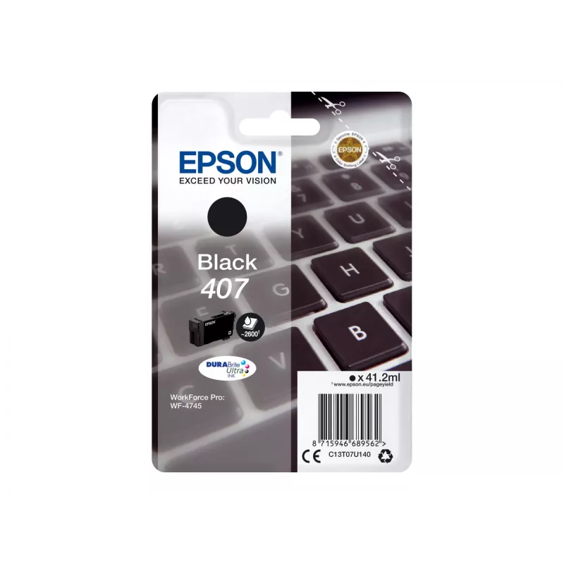 Cartucho de tinta Epson WF-4745 1 unidade Original High (XL) Yield Preto