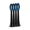 Cabeças de escova de dentes silk'n SYR4PEUZS001 — 4 cabeças de substituição, preto, dureza média das cerdas