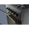 MPM MPM-56-KRM-13 fogão a gás/elétrico, preto