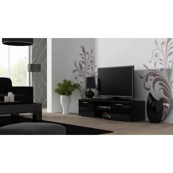 Suporte de TV Cama SOHO 140 preto/preto brilhante