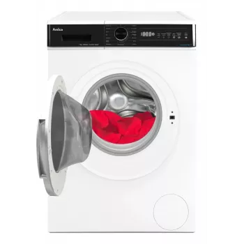 Máquina de lavar roupa independente AMICA WA3S712BLiSHB, 7 kg, 1200 rpm, 2100 W, visor LED, porta preta