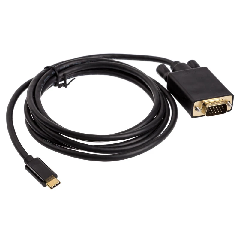 Adaptador de cabo USB Type-C VGA Akasa AK-CBCA17-18BK