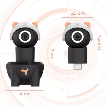 Câmara mini HD 2 em 1 Subsonic Playcam 1080 para Nintendo Switch 2 vermelho
