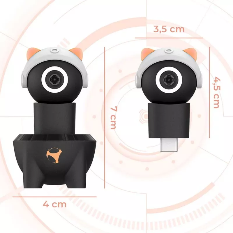 Câmara mini HD 2 em 1 Subsonic Playcam 1080 para Nintendo Switch 2 vermelho