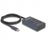 DeLOCK 64189 hub USB Type-C 10000 Mbit/s azul metal