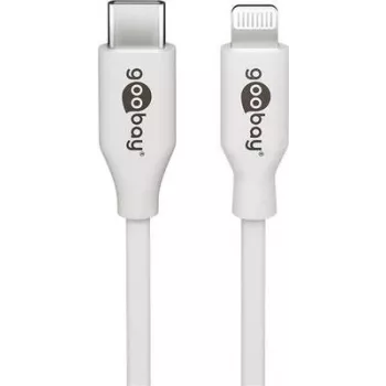 Cabo de carregamento e sincronização Goobay Lightning para USB-C 0,5 m