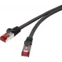 Cabo de rede patch Ethernet Renkforce RF-4737382 preto