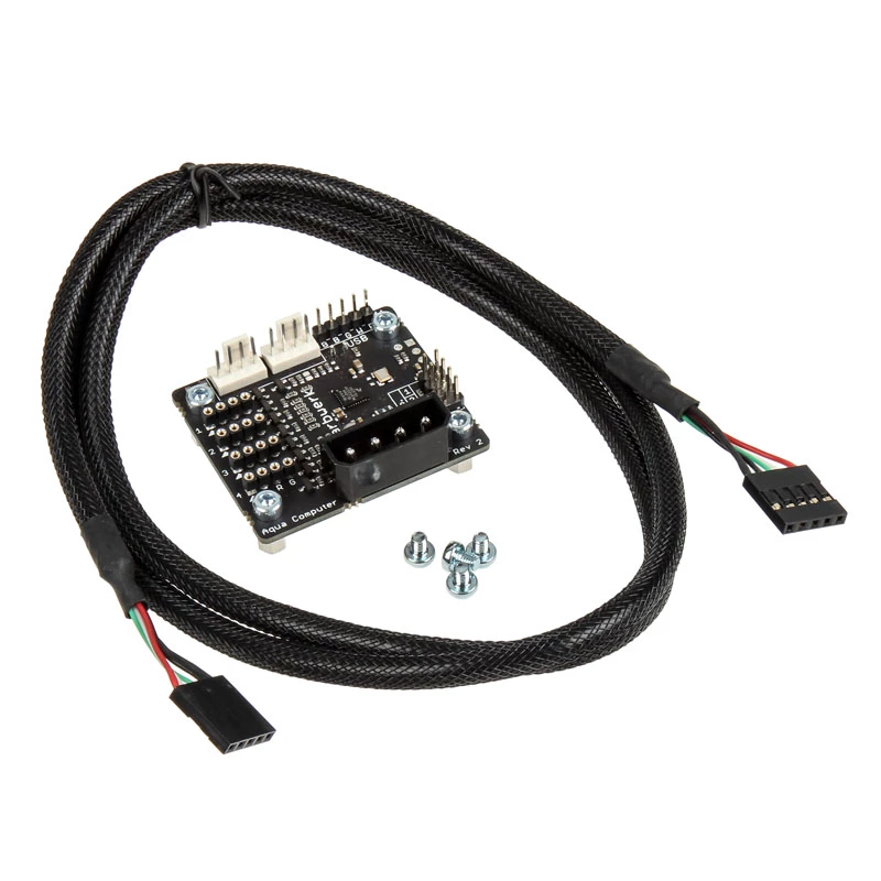 Controlador LED de iluminação Aqua-Computer farbwerk USB – 12 V, 2,5 A, preto