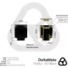 Thermal Grizzly DeltaMate Rotary 90° – Conector de refrigeração líquida, preto, 1 unid. (TG-DM-FIT-0003)