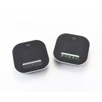 Conferência alta-voz Boom Collaboration GEMINI com microfone integrado, Bluetooth e USB, preto
