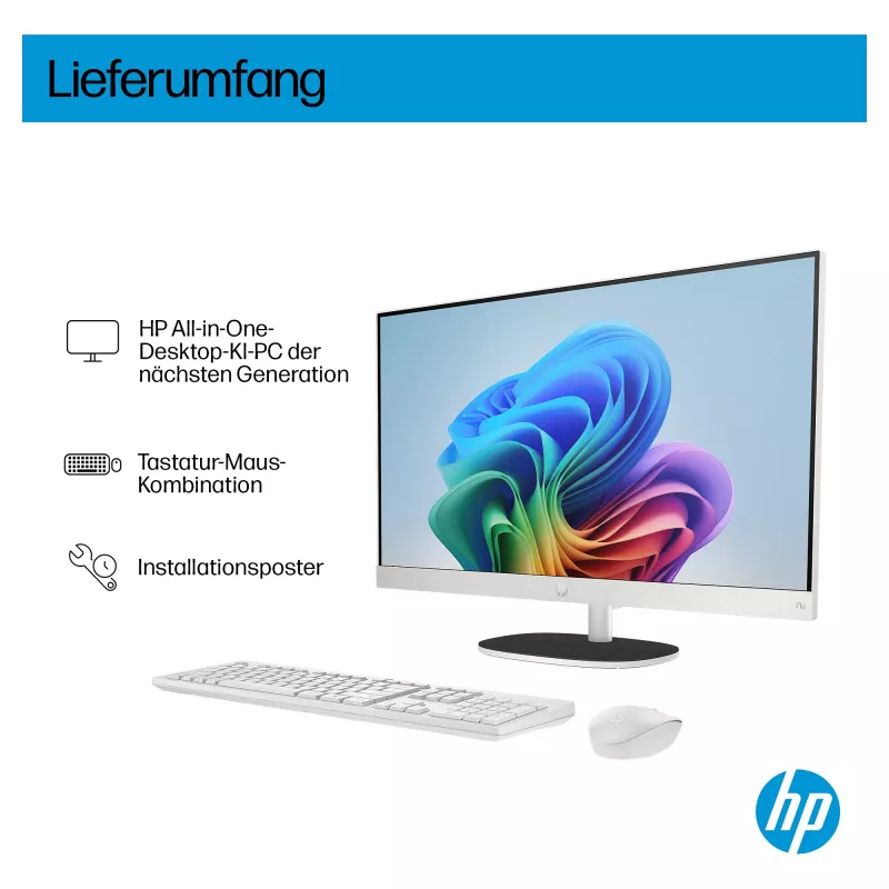 HP All-in-One PC (solução completa) 27-ct2073ng AMD Ryzen AI 7-350 512GBSSD 16GB branco (27-ct2073ng)