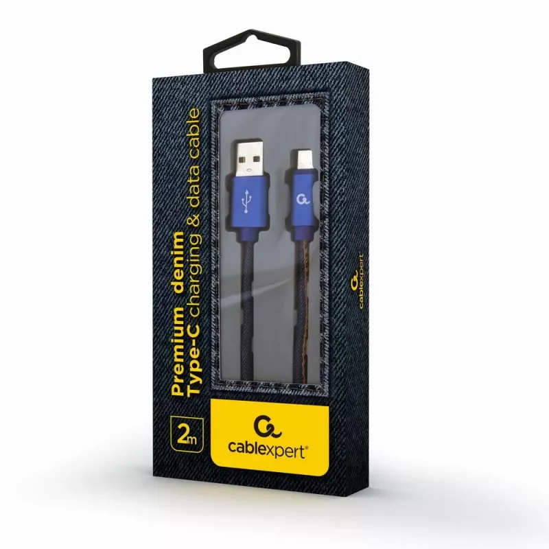 Cabo USB 2.0 GEMBIRD USB A para USB C 2 m, 0,48 Gbit/s, 2,1 A, azul