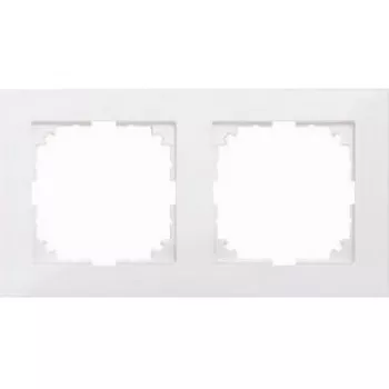 Merten M-Pure MEG4020-3619 moldura de 2 módulos, branco polar