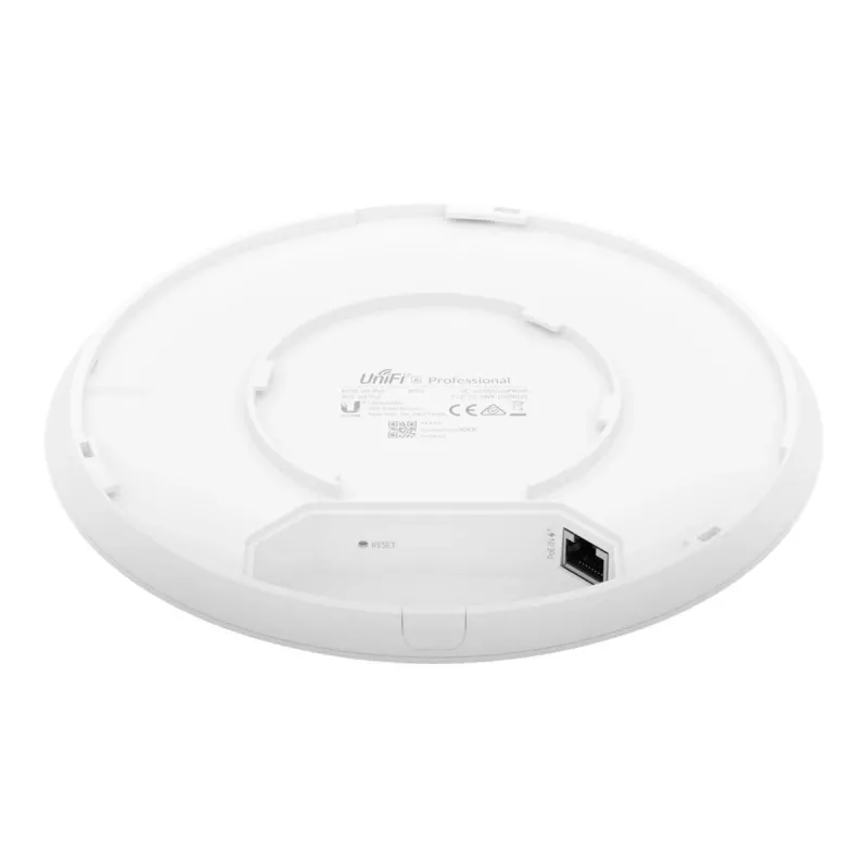 Ponto de acesso sem fios UBIQUITI U6‑PRO — Wi‑Fi 6 dual band 2,4/5 GHz, PoE, IP54, teto/parede, 4800 Mbit/s (5 GHz), 573,5 Mbit/s (2,4 GHz)