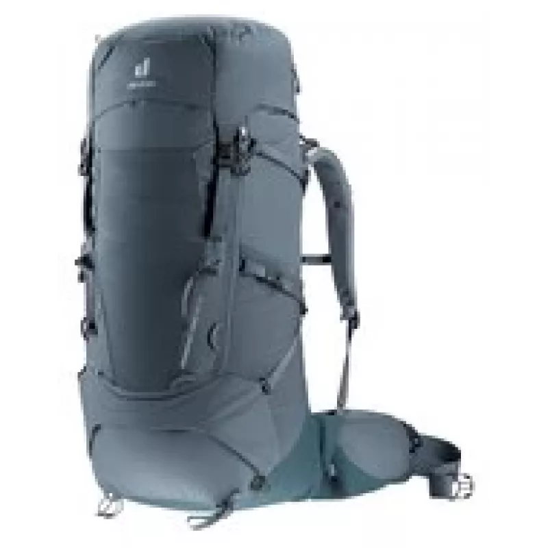Mochila DEUTER Aircontact Core 50+10 graphite-shale — 50+10 L mochila de caminhada, resistente e leve