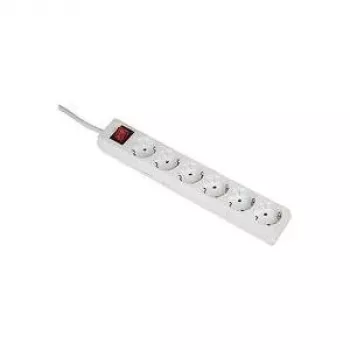 Hama 00030533 Proteção contra sobretensão branco 6 tomadas AC 230 V 3 m