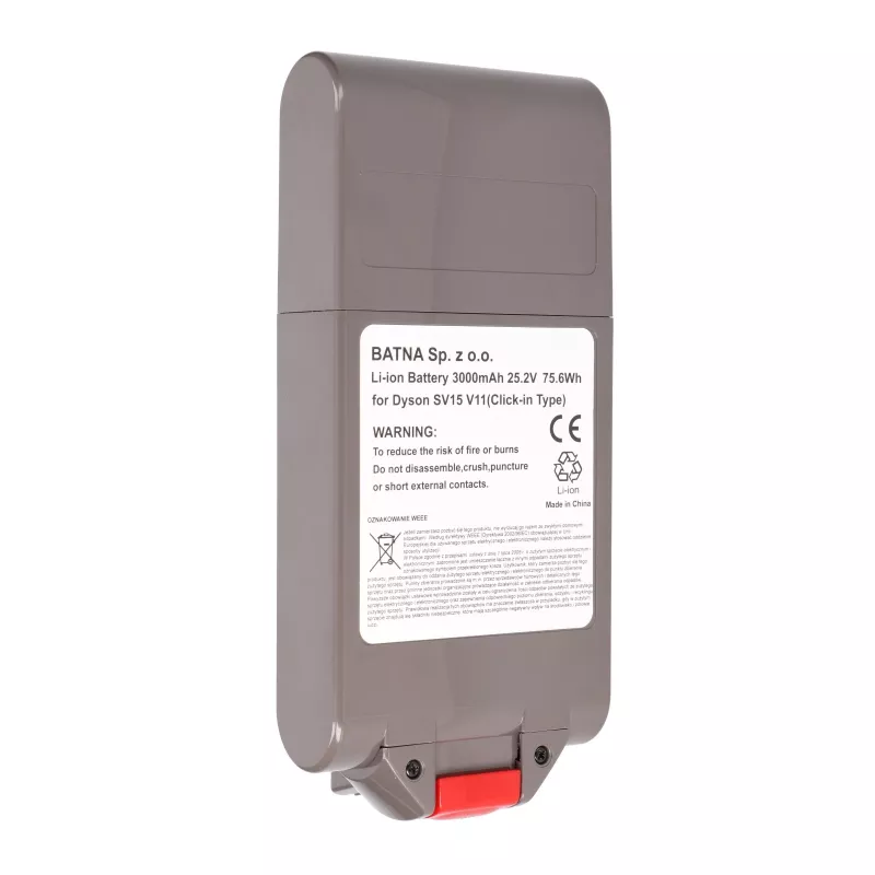 Bateria de substituição para Dyson V11 25,2V 3000mAh da Extralink
