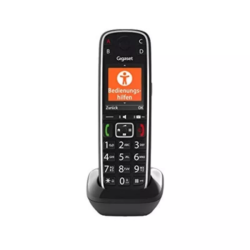 Telefone analógico/DECT Gigaset E720HX com identificação de chamadas preto