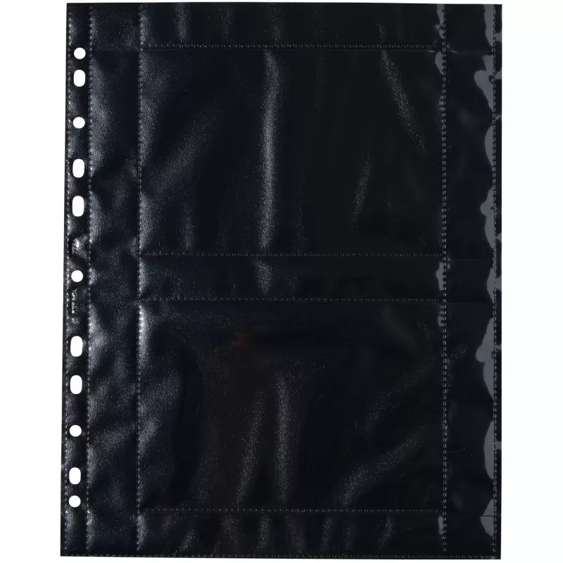 Bolsas para fotografias HERMA Fotophan 10x15 cm horizontal preto 10 unid.