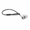 DICOTA D32068 cadeado de cabo universal mini para portátil, 0,3 m, 3 cabeças intermutáveis, prateado