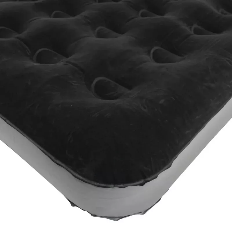 Colchão de ar duplo insuflável Outwell Clasic Double – cama de ar para duas pessoas, preto-cinzento