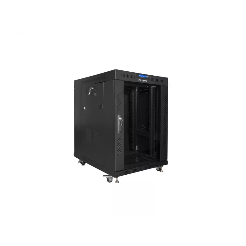 Armário autónomo Lanberg FF01-8015-12BL 15U Preto 800 kg