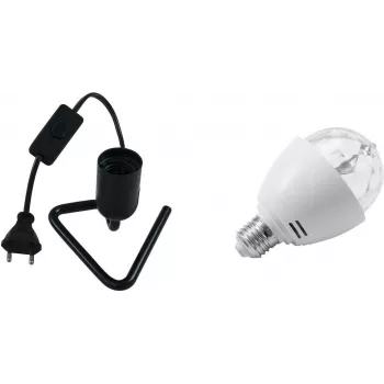 Conjunto LED EUROLITE BC-1 RGB base triangular, preto — conjunto de iluminação LED com controlo RGB