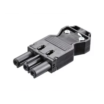 BACHMANN ficha de aparelho GST18-3, pronta a montar, preto (375.505)