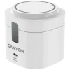 Estação de carregamento sem fios 4-em-1 Canyon, máx. 30 W, tamanho: 70x70x70,3 mm, peso: 414 g, com fonte de alimentação de 65 W e cabo de 1 m, branco