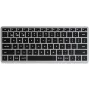 Teclado Satechi Slim X1 Bluetooth QWERTZ alemão preto - cinzento (ST-BTSX1M-DE)