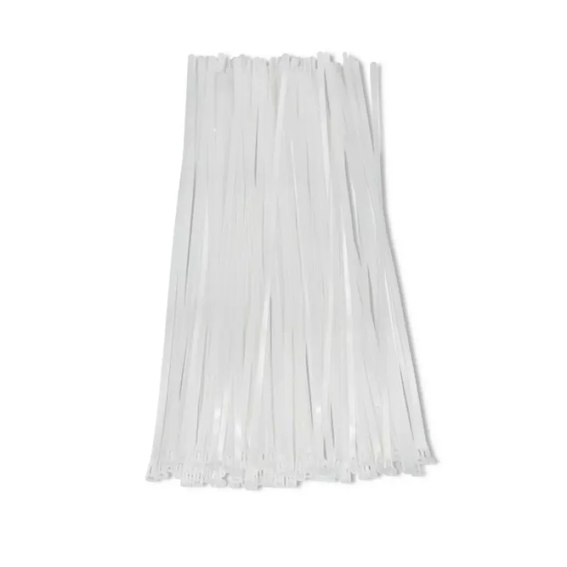 Conjunto de organizadores de cabos QOLTEC 52236 — 100 unid., branco